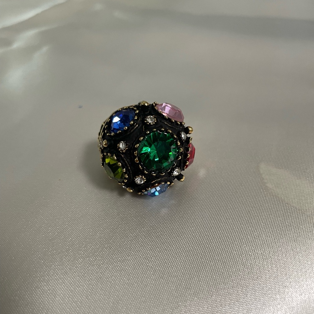Elegant Multicolor Gemstone Ring